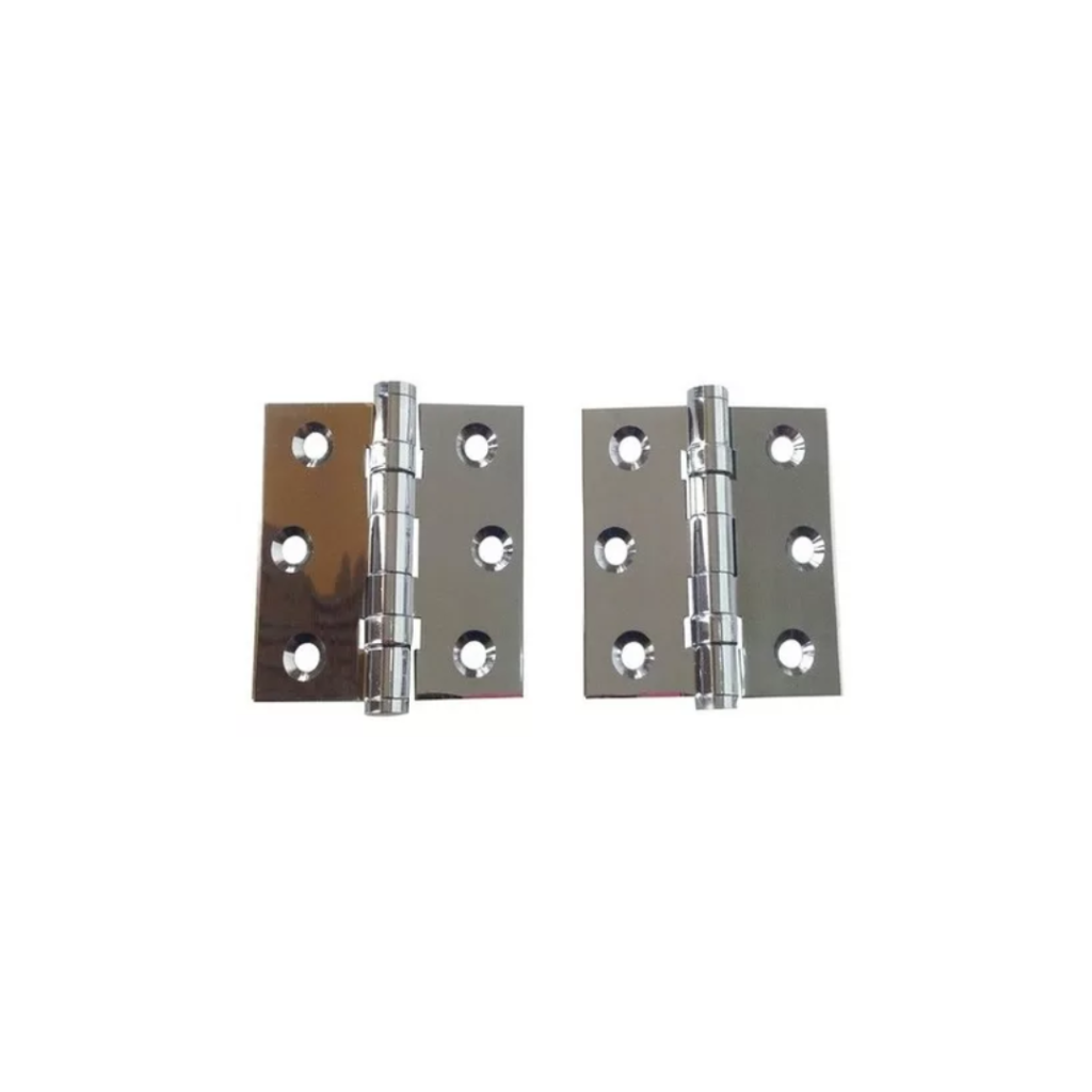 Bisagra 2.5 x 2.5 cromada c/tornillo